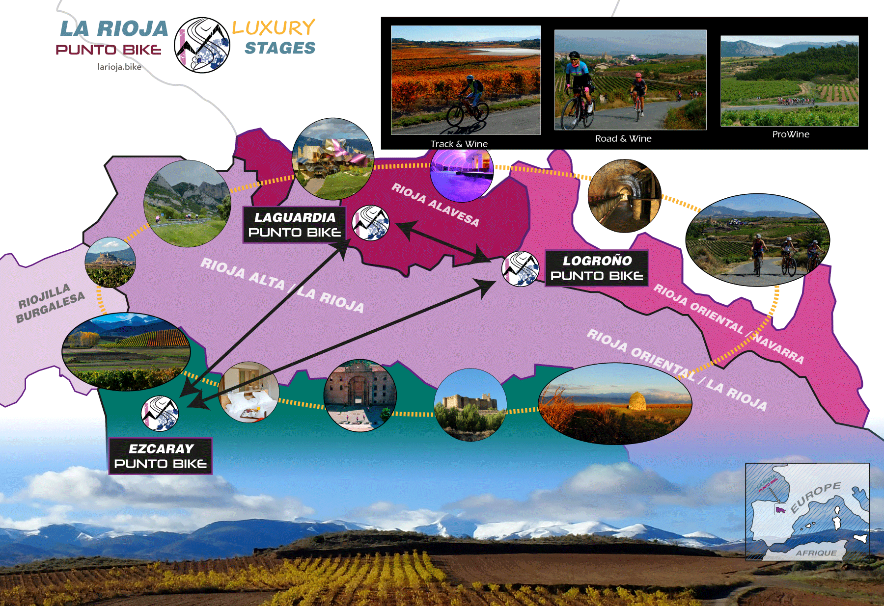 Map La Rioja 3 stages