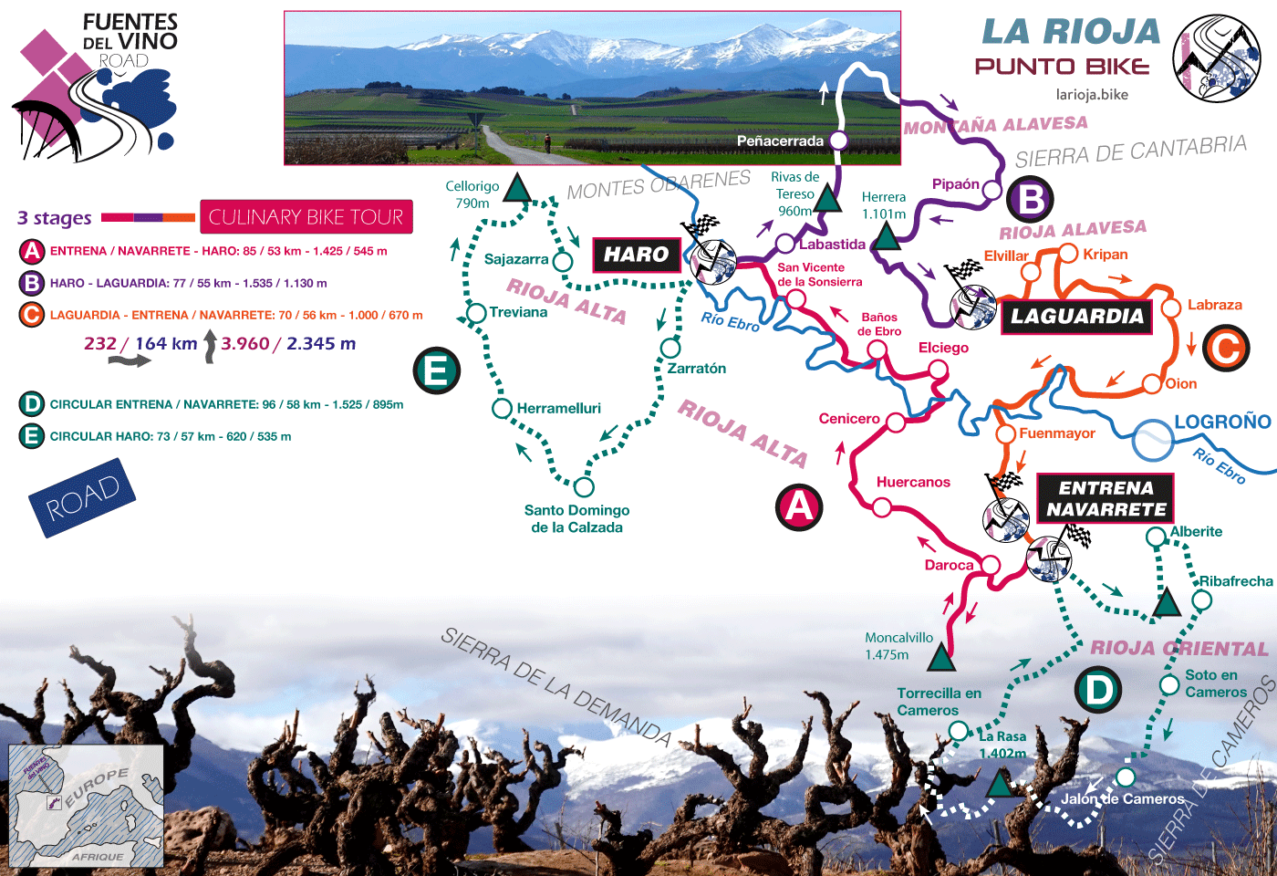 Map-La-Rioja-Culinary-Bike-Tour-Road-mobile
