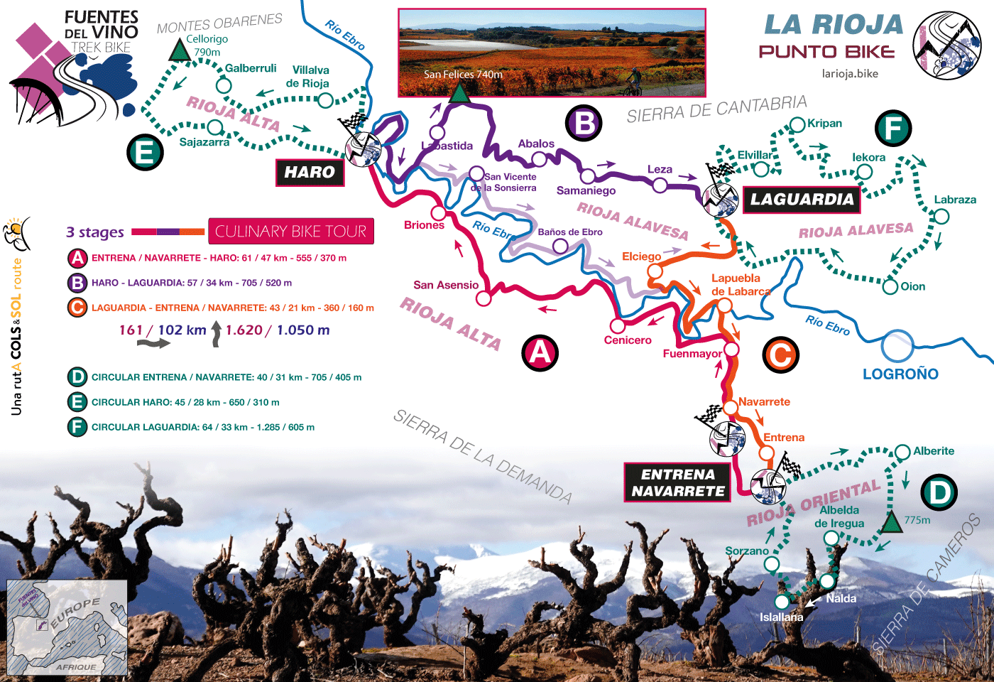 Mapa-La-Rioja-Culinary-Bike-Tour